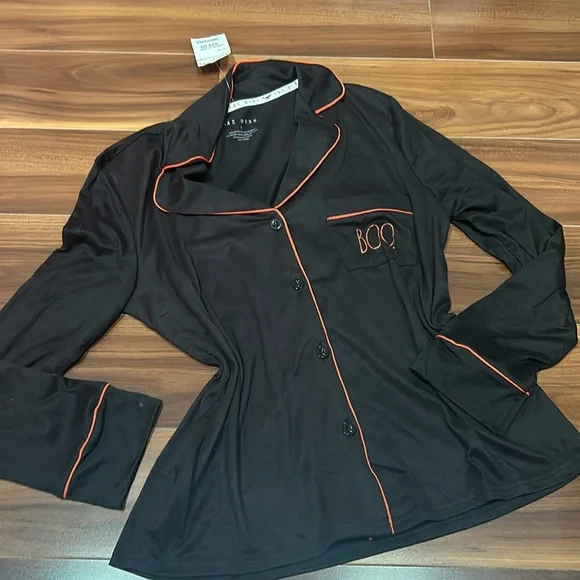 Small Rae Dunn stretchy BOO Halloween pajama set - Picture 2 of 4